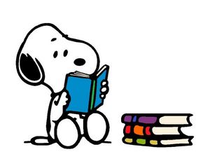 Snoopy reading