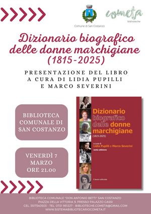 locandina dizionario biografico delle donne